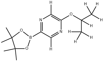 2-((propan-2-yl-d7)oxy)-5-(4,4,5,5-tetramethyl-1,3,2-dioxaborolan-2-yl)pyrazine-3,6-d2|