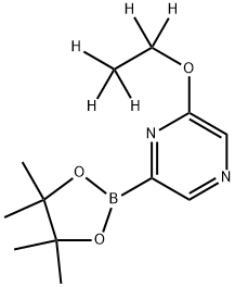 2-(ethoxy-d5)-6-(4,4,5,5-tetramethyl-1,3,2-dioxaborolan-2-yl)pyrazine Structure