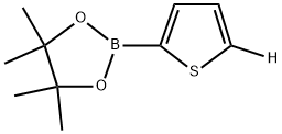 4,4,5,5-tetramethyl-2-(thiophen-2-yl-5-d)-1,3,2-dioxaborolane Struktur