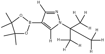 1-(2-(methyl-d3)propan-2-yl-1,1,1,3,3,3-d6)-4-(4,4,5,5-tetramethyl-1,3,2-dioxaborolan-2-yl)-1H-pyrazole-3,5-d2|