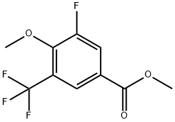 Methyl 5-Fluoro-4-methoxy-3-(trifluoromethyl)benzoate 化学構造式