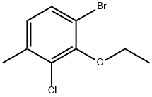 4-Bromo-2-chloro-3-ethoxytoluene Structure