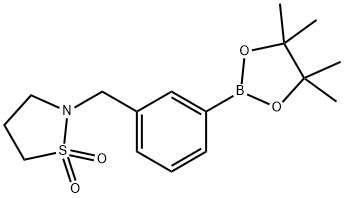 2-{[3-(tetramethyl-1,3,2-dioxaborolan-2-yl)phenyl]methyl}-1lambda6,2-thiazolidine-1,1-dione,2246525-96-0,结构式