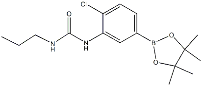 4-氯-3-(丙基脲基)苯硼酸频哪醇酯,2246682-09-5,结构式