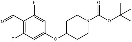 tert-butyl 4-(3,5-difluoro-4-formylphenoxy)piperidine-1-carboxylate, 2247849-86-9, 结构式