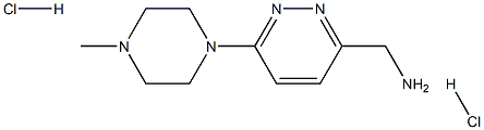 (6-(4-methylpiperazin-1-yl)pyridazin-3-yl)methanamine dihydrochloride Struktur