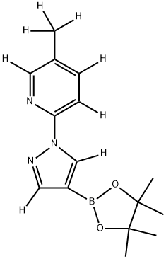 2256706-32-6 5-(methyl-d3)-2-(4-(4,4,5,5-tetramethyl-1,3,2-dioxaborolan-2-yl)-1H-pyrazol-1-yl-3,5-d2)pyridine-3,4,6-d3