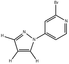 2-bromo-4-(1H-pyrazol-1-yl-d3)pyridine Structure