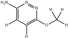 6-(methoxy-d3)pyridazin-4,5-d2-3-amine Struktur