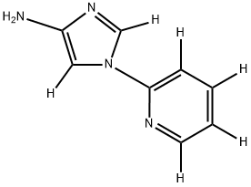 1-(pyridin-2-yl-d4)-1H-imidazol-2,5-d2-4-amine Structure