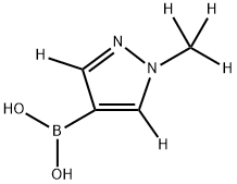 (1-(methyl-d3)-1H-pyrazol-4-yl-3,5-d2)boronic acid,2256709-53-0,结构式