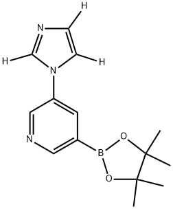 3-(1H-imidazol-1-yl-d3)-5-(4,4,5,5-tetramethyl-1,3,2-dioxaborolan-2-yl)pyridine,2256709-70-1,结构式
