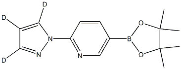 2-(1H-pyrazol-1-yl-d3)-5-(4,4,5,5-tetramethyl-1,3,2-dioxaborolan-2-yl)pyridine Structure