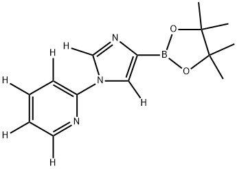 2-(4-(4,4,5,5-tetramethyl-1,3,2-dioxaborolan-2-yl)-1H-imidazol-1-yl-2,5-d2)pyridine-3,4,5,6-d4|