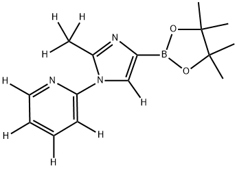 2-(2-(methyl-d3)-4-(4,4,5,5-tetramethyl-1,3,2-dioxaborolan-2-yl)-1H-imidazol-1-yl-5-d)pyridine-3,4,5,6-d4 Structure