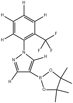 2256711-17-6 4-(4,4,5,5-tetramethyl-1,3,2-dioxaborolan-2-yl)-1-(2-(trifluoromethyl)phenyl-3,4,5,6-d4)-1H-pyrazole-3,5-d2
