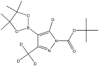 tert-butyl 3-(methyl-d3)-4-(4,4,5,5-tetramethyl-1,3,2-dioxaborolan-2-yl)-1H-pyrazole-1-carboxylate-5-d|