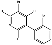 3-bromo-5-(2-bromophenyl)pyridine-2,4,6-d3 化学構造式