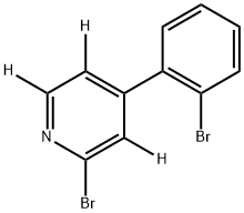 2-bromo-4-(2-bromophenyl)pyridine-3,5,6-d3 Structure