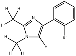 4-(2-bromophenyl)-1,2-bis(methyl-d3)-1H-imidazole-5-d Structure