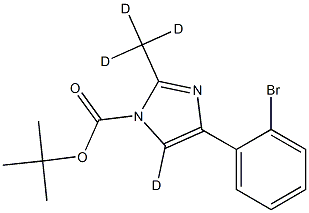 tert-butyl 4-(2-bromophenyl)-2-(methyl-d3)-1H-imidazole-1-carboxylate-5-d Struktur