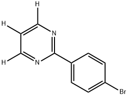 2-(4-bromophenyl)pyrimidine-4,5,6-d3 结构式