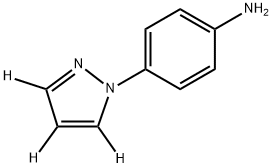 4-(1H-pyrazol-1-yl-d3)aniline Structure