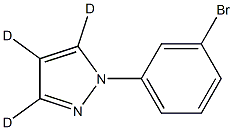 1-(3-bromophenyl)-1H-pyrazole-3,4,5-d3 Struktur