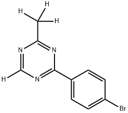 2-(4-bromophenyl)-4-(methyl-d3)-1,3,5-triazine-6-d 结构式