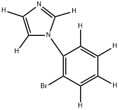 1-(2-bromophenyl-3,4,5,6-d4)-1H-imidazole-2,4,5-d3 Structure