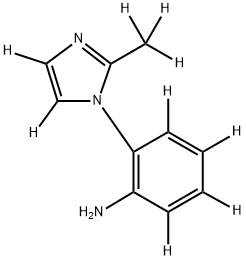 2-(2-(methyl-d3)-1H-imidazol-1-yl-4,5-d2)benzen-3,4,5,6-d4-amine Structure