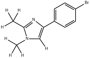 4-(4-bromophenyl)-1,2-bis(methyl-d3)-1H-imidazole-5-d|