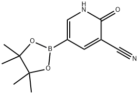2-羟基-5-(四甲基-1,3,2-二氧硼杂环戊烷-2-基)吡啶-3-甲腈, 2256755-07-2, 结构式