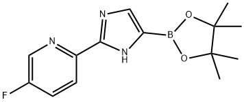 5-fluoro-2-(4-(4,4,5,5-tetramethyl-1,3,2-dioxaborolan-2-yl)-1H-imidazol-2-yl)pyridine Structure