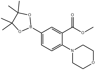 methyl 2-morpholino-5-(4,4,5,5-tetramethyl-1,3,2-dioxaborolan-2-yl)benzoate|