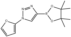 1-(furan-2-yl)-4-(4,4,5,5-tetramethyl-1,3,2-dioxaborolan-2-yl)-1H-1,2,3-triazole Structure