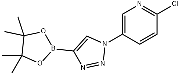 2-chloro-5-(4-(4,4,5,5-tetramethyl-1,3,2-dioxaborolan-2-yl)-1H-1,2,3-triazol-1-yl)pyridine Structure