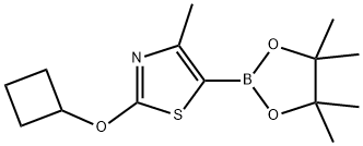 2256758-19-5 2-cyclobutoxy-4-methyl-5-(4,4,5,5-tetramethyl-1,3,2-dioxaborolan-2-yl)thiazole