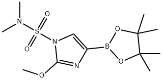 2-methoxy-N,N-dimethyl-4-(4,4,5,5-tetramethyl-1,3,2-dioxaborolan-2-yl)-1H-imidazole-1-sulfonamide,2256758-47-9,结构式