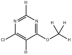 4-chloro-6-(methoxy-d3)pyrimidine-2,5-d2,2259315-74-5,结构式