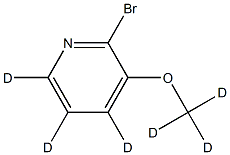 2-bromo-3-(methoxy-d3)pyridine-4,5,6-d3,2259316-04-4,结构式