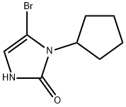 5-bromo-1-cyclopentyl-1,3-dihydro-2H-imidazol-2-one Structure