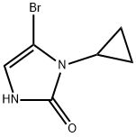 5-bromo-1-cyclopropyl-1,3-dihydro-2H-imidazol-2-one Struktur