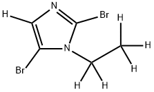 2,5-dibromo-1-(ethyl-d5)-1H-imidazole-4-d Structure