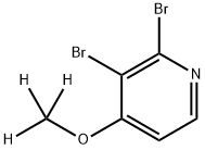 2,3-dibromo-4-(methoxy-d3)pyridine Structure