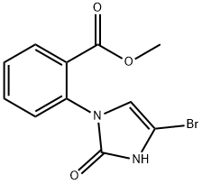 methyl 2-(4-bromo-2-oxo-2,3-dihydro-1H-imidazol-1-yl)benzoate Struktur