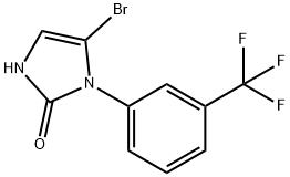 5-bromo-1-(3-(trifluoromethyl)phenyl)-1,3-dihydro-2H-imidazol-2-one Structure