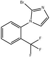 2-bromo-1-(2-(trifluoromethyl)phenyl)-1H-imidazole 化学構造式