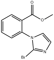 methyl 2-(2-bromo-1H-imidazol-1-yl)benzoate Struktur