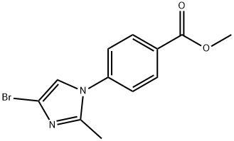 methyl 4-(4-bromo-2-methyl-1H-imidazol-1-yl)benzoate 结构式